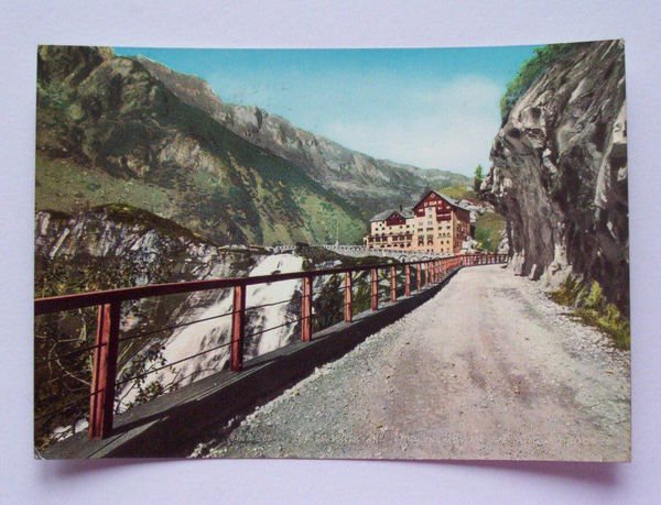 Cartolina Val Formazza - La Cascata del Toce 1958