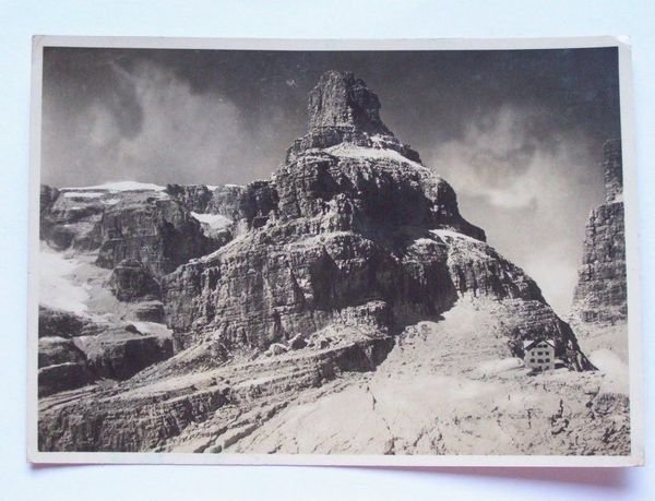 Cartolina Cima Tosa - Rifugio Pedrotti 1941