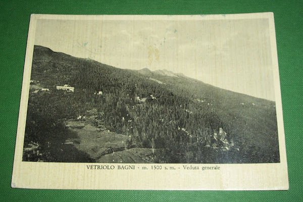 Cartolina Vetriolo Bagni ( Trento ) - Veduta generale 1952