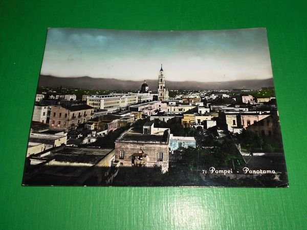 Cartolina Pompei - Panorama 1955