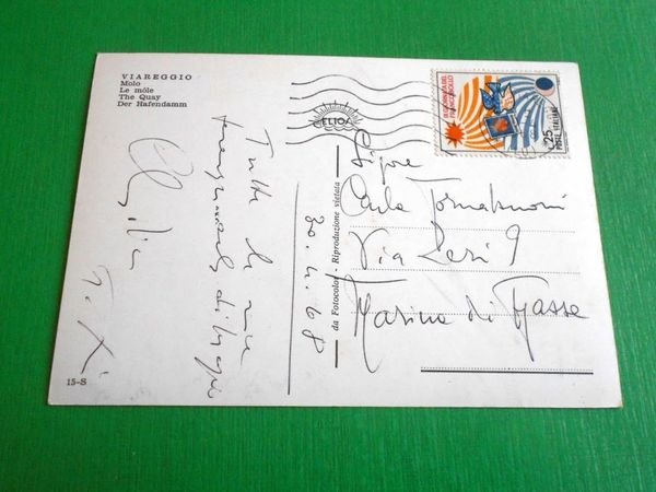 Cartolina Viareggio - Molo 1968