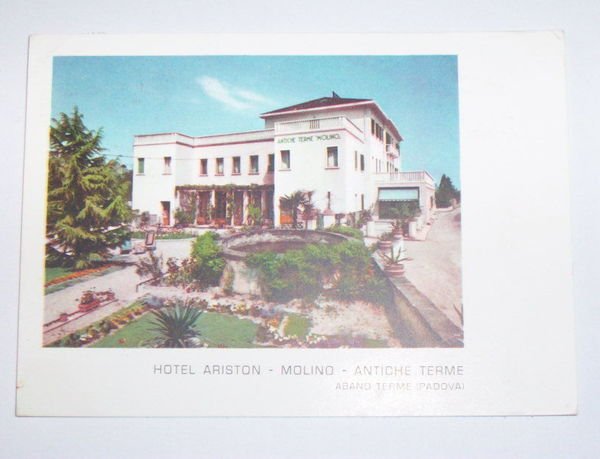 Cartolina Abano Terme - Hotel Ariston Molino 1959