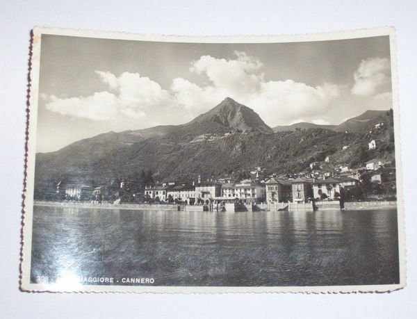 Cartolina Cannero ( Lago Maggiore ) - Panorama 1944