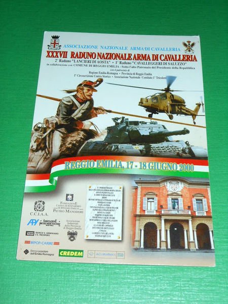 Cartolina Militaria - Associazione Nazionale Arma di Cavalleria - Reggio …