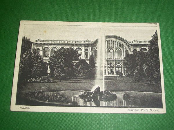 Cartolina Torino - Stazione Porta Nuova 1935 ca