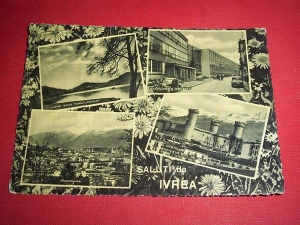 Cartolina Ivrea - Vedute diverse -- 1958