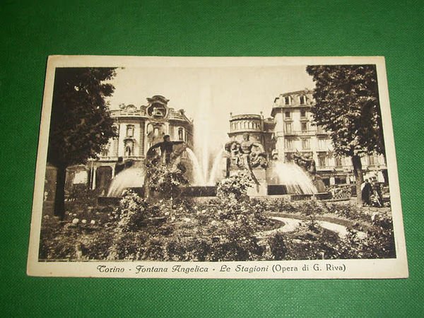Cartolina Torino - Fontana Angelica - Le Stagioni (Opera di …