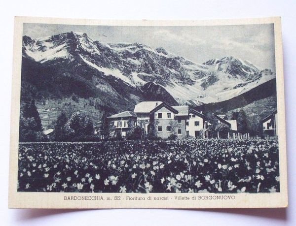 Cartolina Bardonecchia - Villette di Borgonuovo 1941