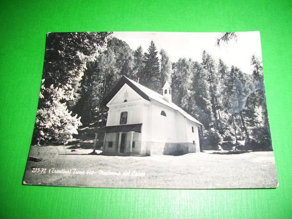 Cartolina Tione ( Trento ) - Madonna del Lores 1956