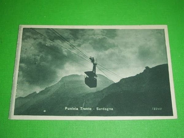 Cartolina Funivia Trento - Sardagna 1935