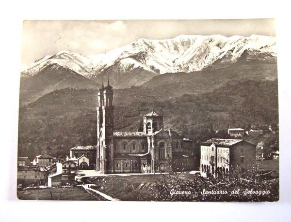 Cartolina Giaveno - Santuario del Selvaggio 1965