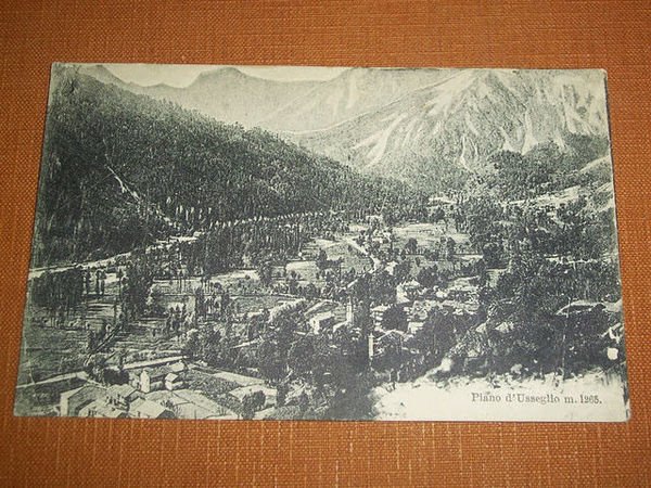 Cartolina Piano d' Usseglio - Panorama 1914
