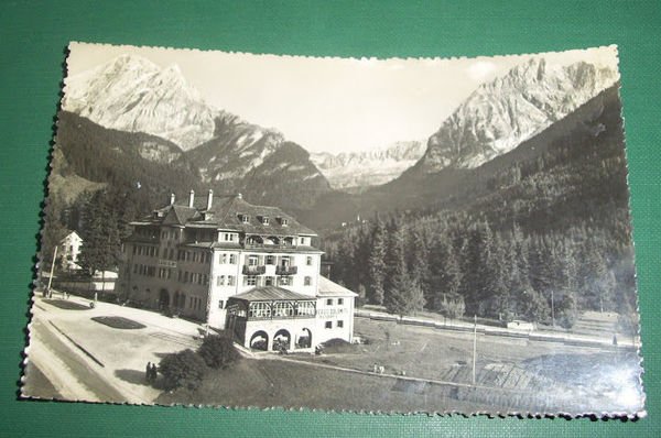 Cartolina Canazei - Albergo Dolomiti 1952