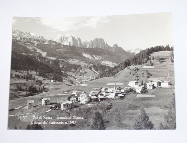 Cartolina Someda di Moena (Val di Fassa) Panorama 1970