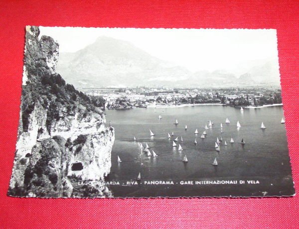 Cartolina Lago di Garda - Riva - Panorama 1957