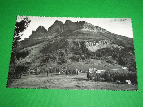 Cartolina Dolomiti - Passo Carezza verso Catinaccio 1945 ca