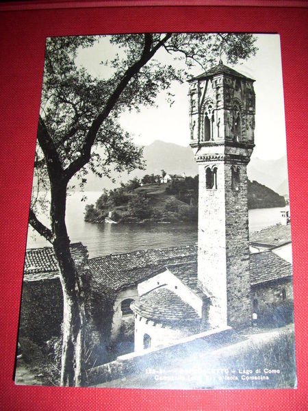 Cartolina Ospedaletto - Campanile e Isola Comacina 1962