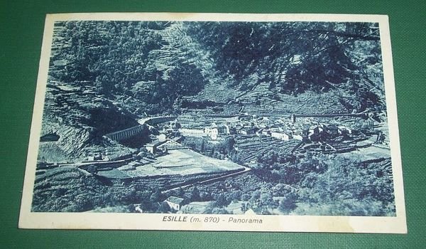 Cartolina Esille - Panorama generale 1935 ca