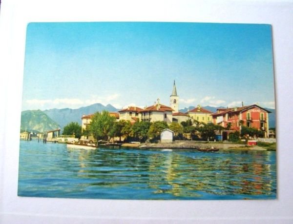 Cartolina Isola Pescatori (Lago Maggiore) - Veduta 1970