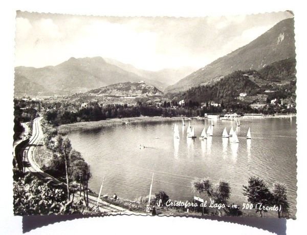 Cartolina S. Cristoforo al Lago - Panorama 1957