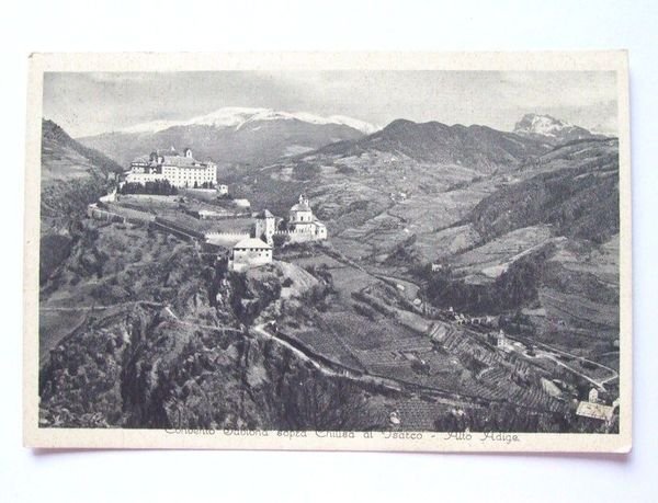 Cartolina Chiusa all' Isarco - Convento Sabiona 1934