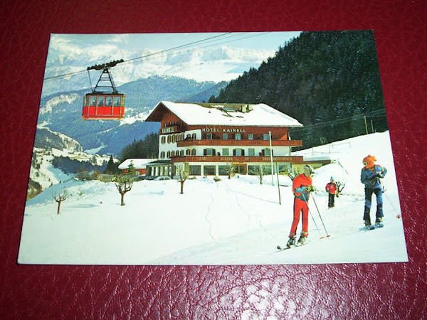 Cartolina Ortisei - Val Gardena - Hotel Rainell 1970 ca