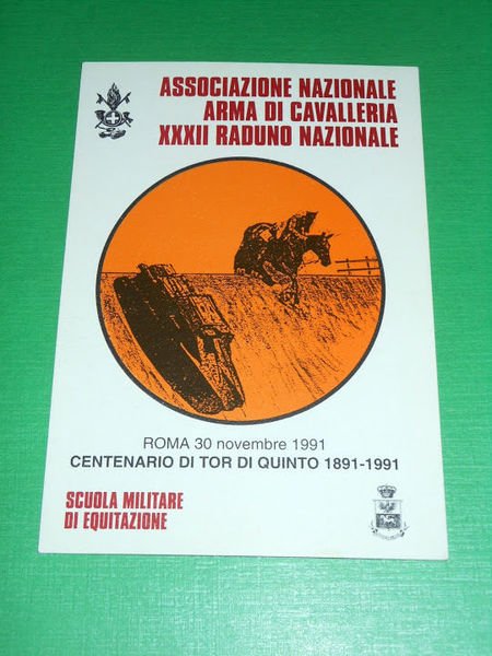 Cartolina Militaria - Associazione Nazionale Arma di Cavalleria - Roma …