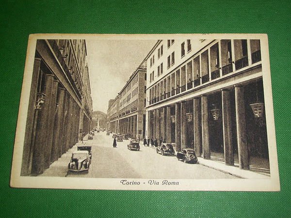Cartolina Torino - Via Roma n.v. 1935 ca