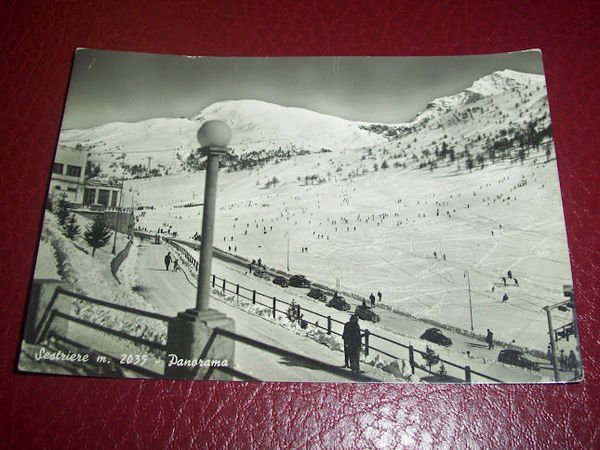 Cartolina Sestriere - Panorama generale 1955 | Immagine Gallery 1