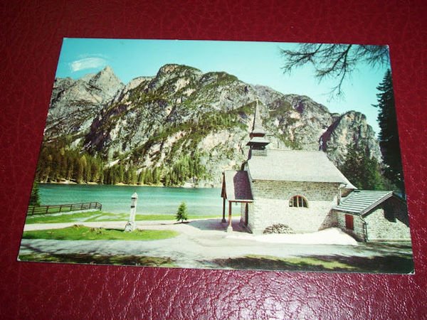 Cartolina Dolomiti - Lago di Braies - Veduta 1983