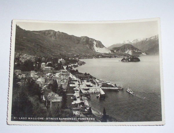 Cartolina Stresa Borromeo - Panorama 1941 ca