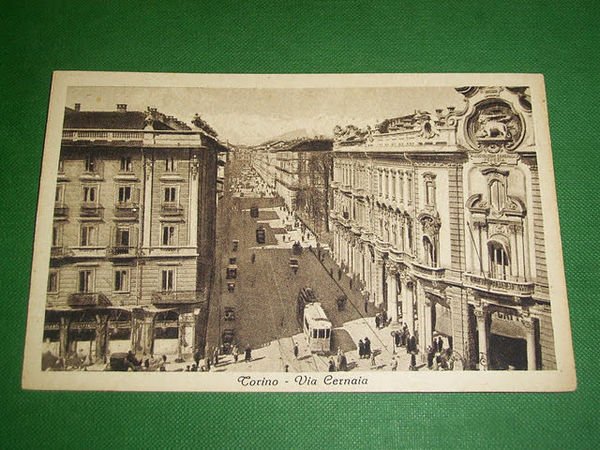 Cartolina Torino - Via Cernaia 1935 ca **