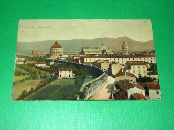 Cartolina Pisa - Panorama 1911