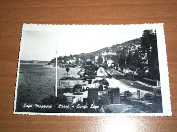 Cartolina Lago Magiore - Stresa - Lungo Lago 1956