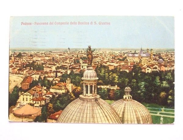 Cartolina Padova - Panorama generale 1928