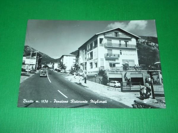 Cartolina Bratto - Pensione Ristorante Migliorati 1970