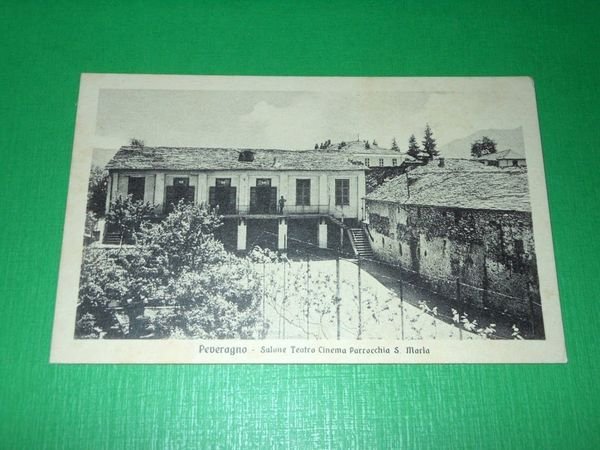 Cartolina Peveragno ( Cuneo ) - Salone Teatro Cinema Parrocchia …