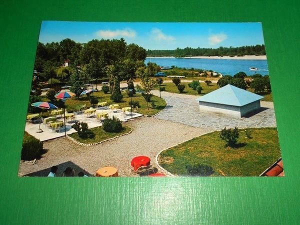 Cartolina Vigevano - Fiume Ticino - Parco giardini Ristorante "Conca …