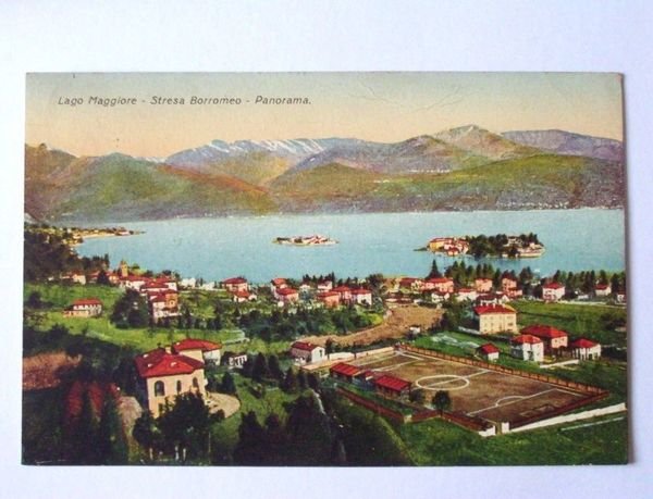 Cartolina Lago Maggiore Stresa Borromeo - Panorama 1931