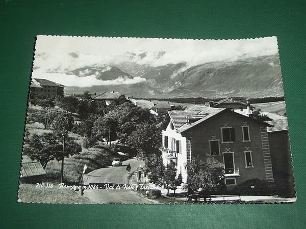 Cartolina Ronzone (Val di Non) - Veduta 1959