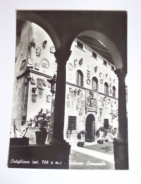 Cartolina Cutigliano - Palazzo Comunale 1958