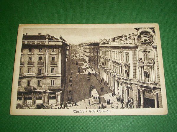 Cartolina Torino - Via Cernaia 1930 ca
