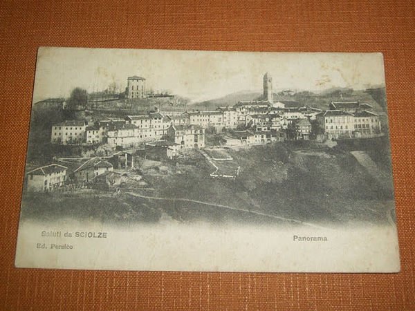 Cartolina Sciolze ( Torino ) - Panorama 1900 ca