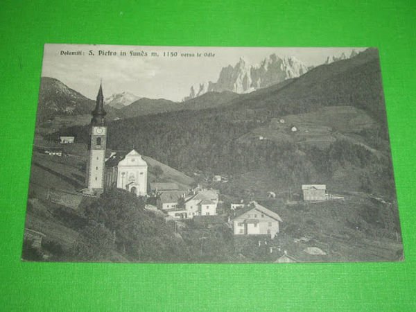 Cartolina San Pietro in Val di Funes - Panorama 1920 …
