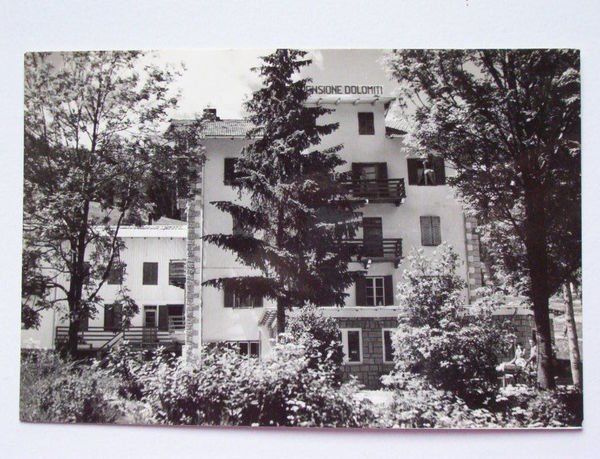 Cartolina Soraga ( Trento ) - Pensione Dolomiti 1960