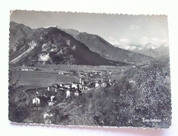 Cartolina Fondotoce - Panorama 1956