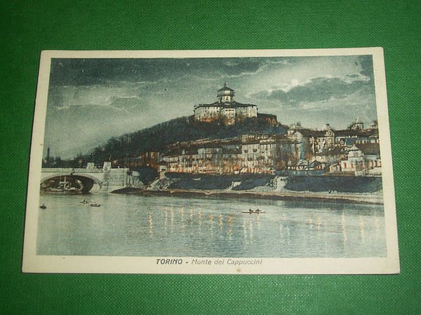 Cartolina Torino - Monte dei Cappuccini 1930 ca