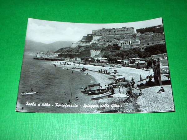 Cartolina Isola d' Elba - Portoferraio - Spiaggia delle Ghiaie …