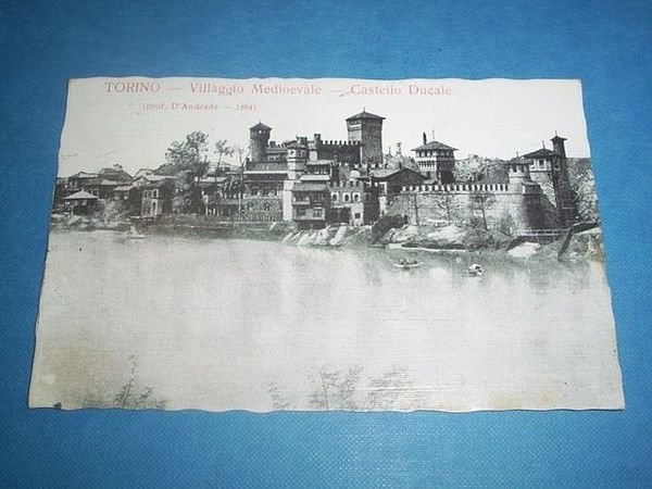 Cartolina Torino - Villaggio Medioevale 1919