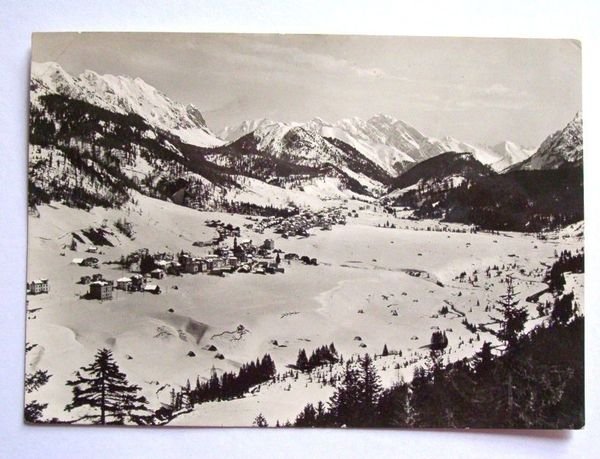 Cartolina Sappada - Panorama e M. Coglians 1955